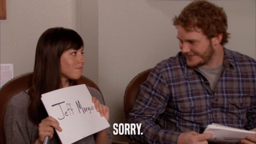 SORRY.  