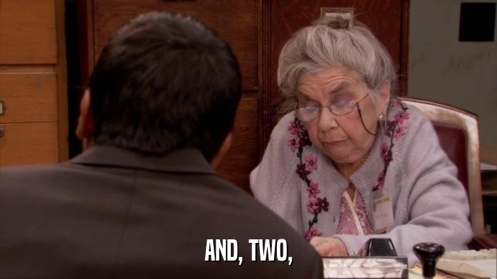 AND, TWO,  