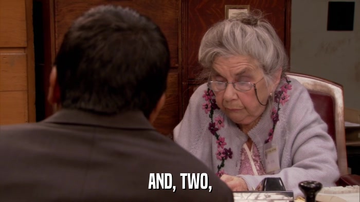 AND, TWO,  
