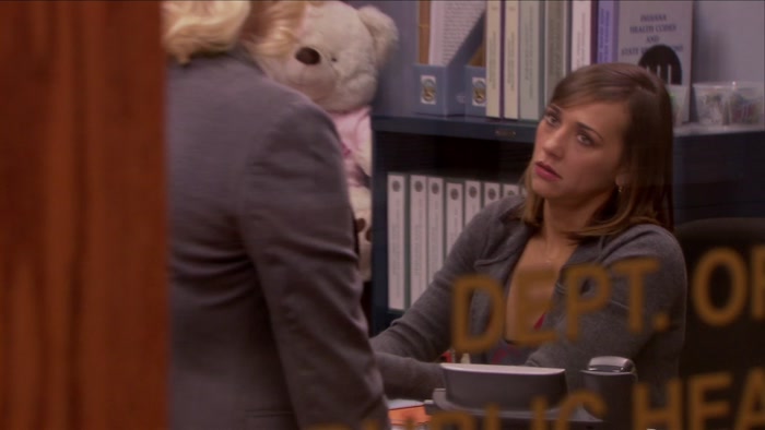 LESLIE, I'M SORRY, BUT I DON'T THINK YOU THOUGHT THIS THROUGH. 