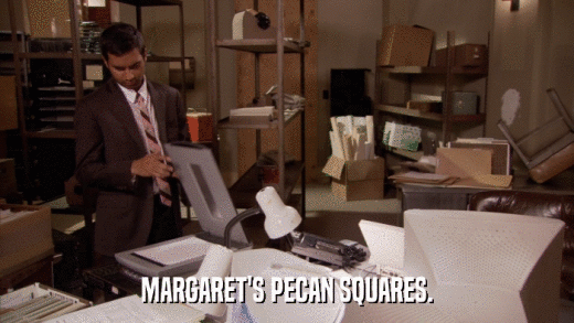 MARGARET'S PECAN SQUARES.  