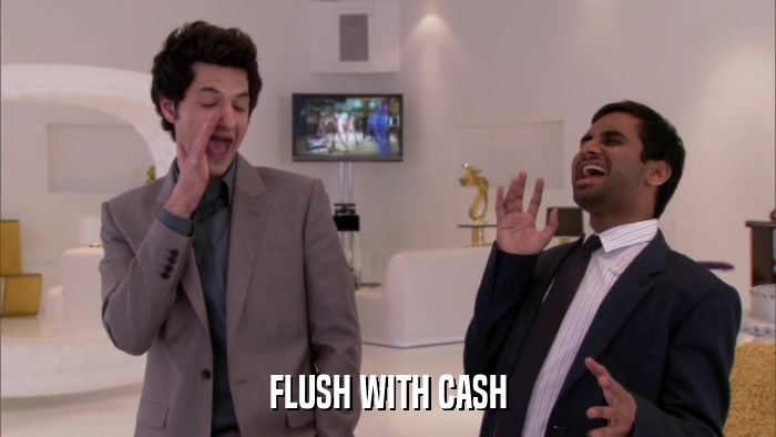 FLUSH WITH CASH  