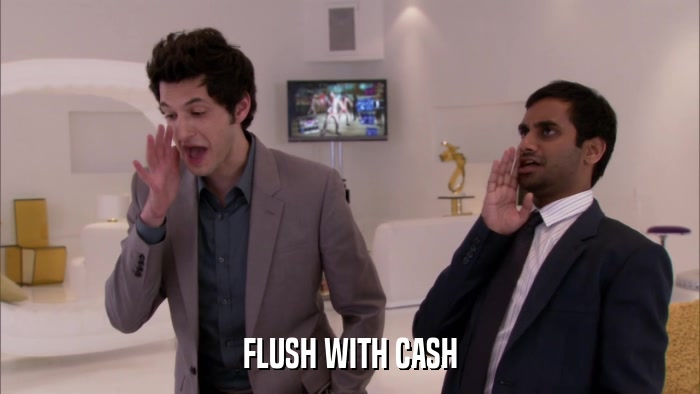 FLUSH WITH CASH  