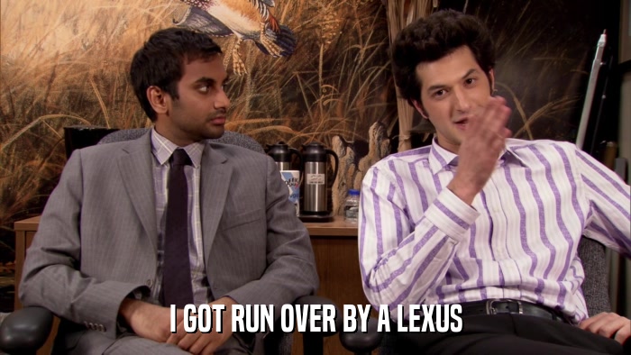 I GOT RUN OVER BY A LEXUS  
