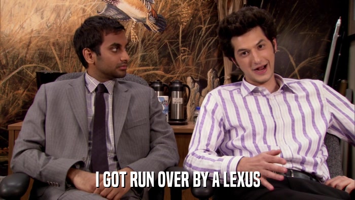 I GOT RUN OVER BY A LEXUS  
