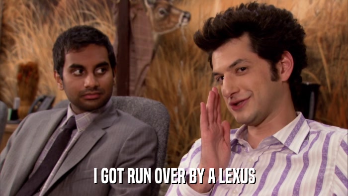I GOT RUN OVER BY A LEXUS  