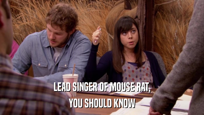 LEAD SINGER OF MOUSE RAT, YOU SHOULD KNOW 
