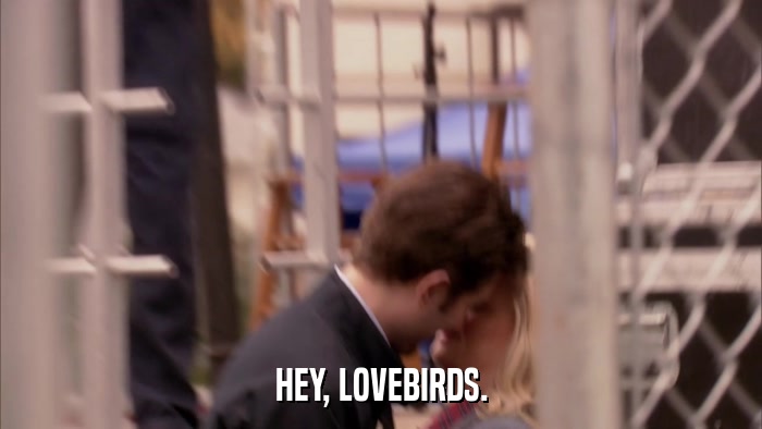 HEY, LOVEBIRDS.  