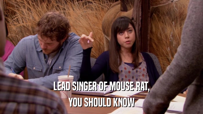 LEAD SINGER OF MOUSE RAT, YOU SHOULD KNOW 