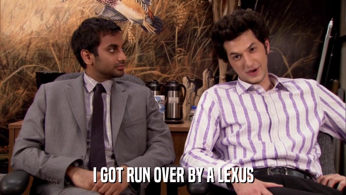 I GOT RUN OVER BY A LEXUS  