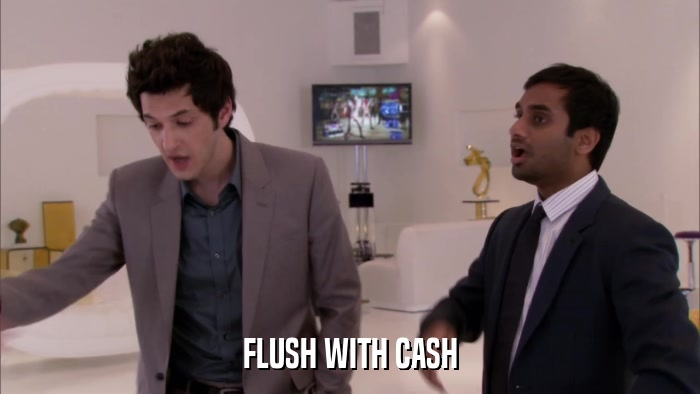 FLUSH WITH CASH  