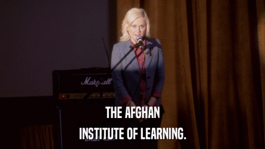 THE AFGHAN INSTITUTE OF LEARNING. 