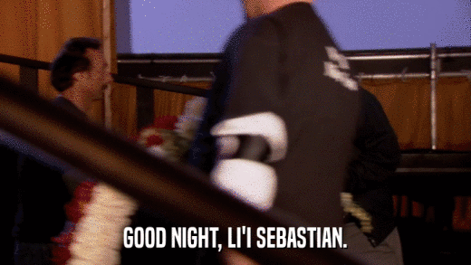 GOOD NIGHT, LI'I SEBASTIAN.  