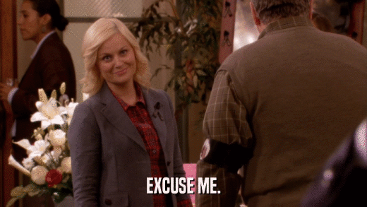 EXCUSE ME.  
