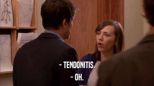 - TENDONITIS. - OH. 