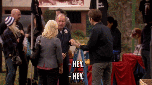 - HEY. - HEY. 