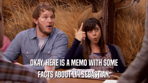 OKAY, HERE IS A MEMO WITH SOME FACTS ABOUT LI'I SEBASTIAN. 