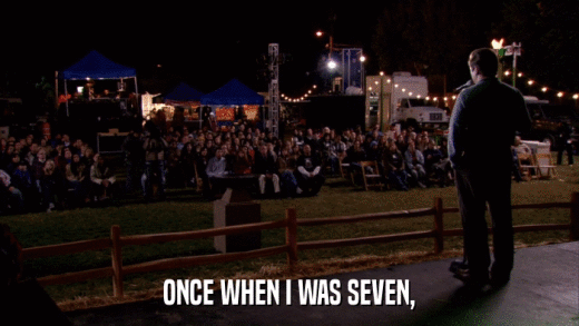 ONCE WHEN I WAS SEVEN,  