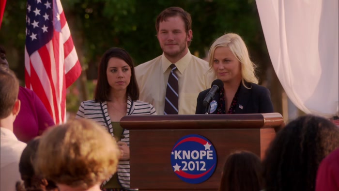 I AM LESLIE KNOPE, AND I AM RUNNING FOR CITY COUNCIL. 