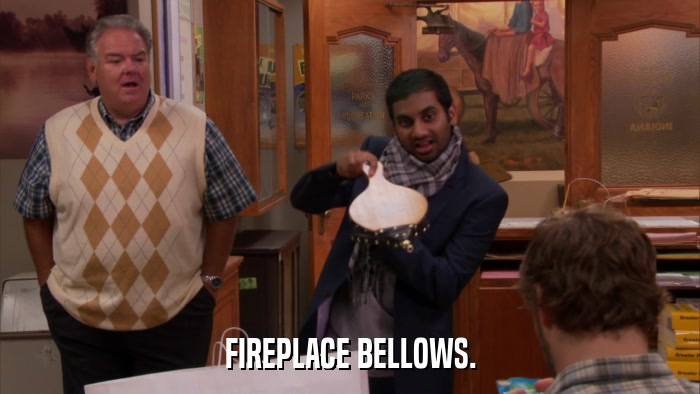 FIREPLACE BELLOWS.  