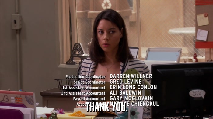 THANK YOU.  