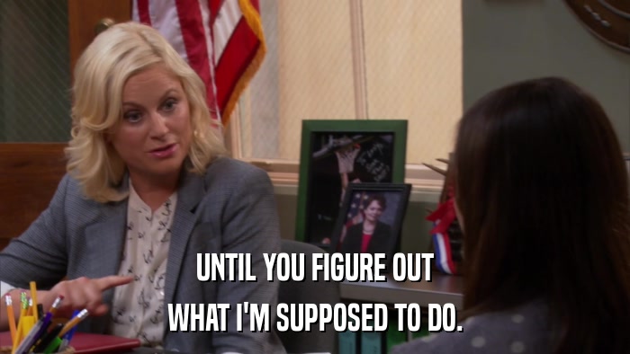 UNTIL YOU FIGURE OUT WHAT I'M SUPPOSED TO DO. 