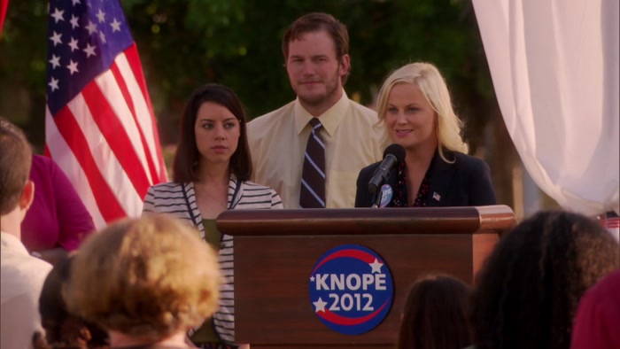 I AM LESLIE KNOPE, AND I AM RUNNING FOR CITY COUNCIL. 