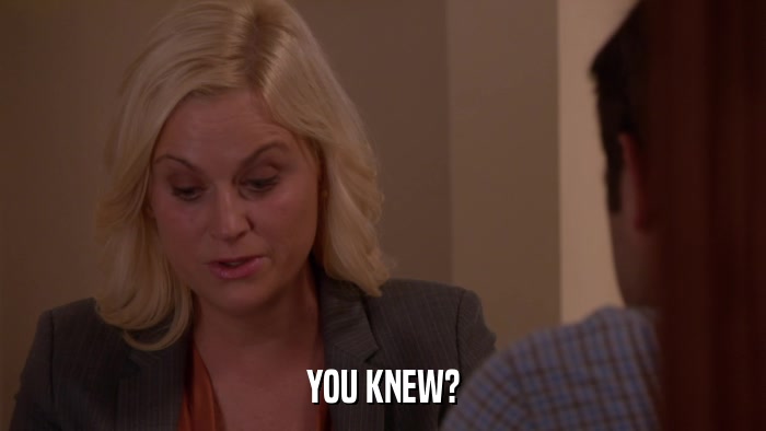 YOU KNEW?  