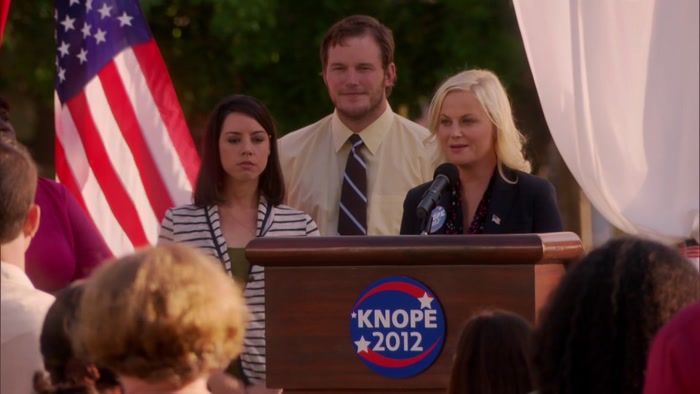 I AM LESLIE KNOPE, AND I AM RUNNING FOR CITY COUNCIL. 