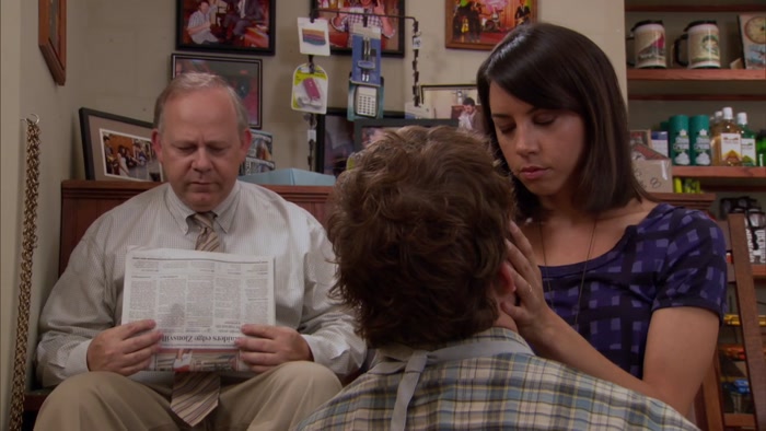 BUT YOU'VE ONLY DONE HALF OF ONE OF MY SHOES. 