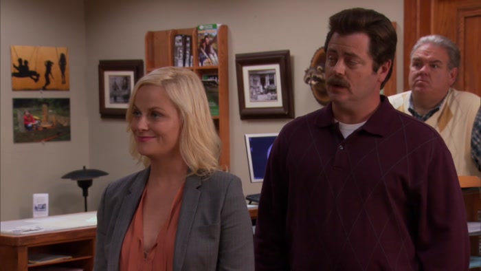 ANDY, YOU ARE NOW LESLIE'S ASSISTANT. 