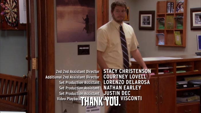 THANK YOU.  