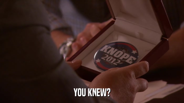 YOU KNEW?  