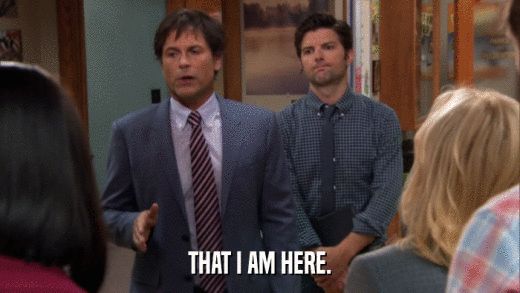 THAT I AM HERE.  