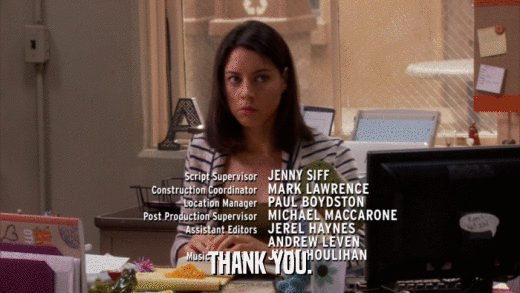 THANK YOU.  