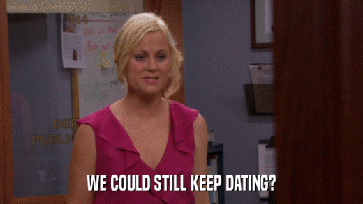 WE COULD STILL KEEP DATING?  