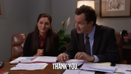 THANK YOU.  