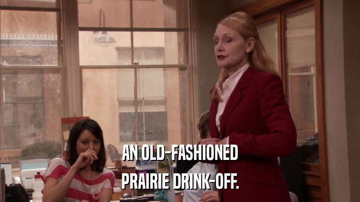 AN OLD-FASHIONED PRAIRIE DRINK-OFF. 