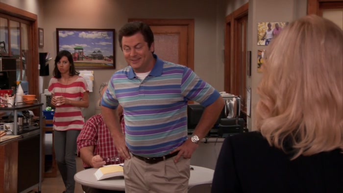 LESLIE, YOU GOOFBALL.  