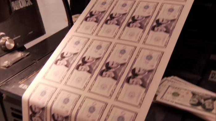 THIS PRINTS BILLS WITH OUR FACES  