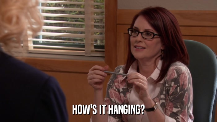 HOW'S IT HANGING?  