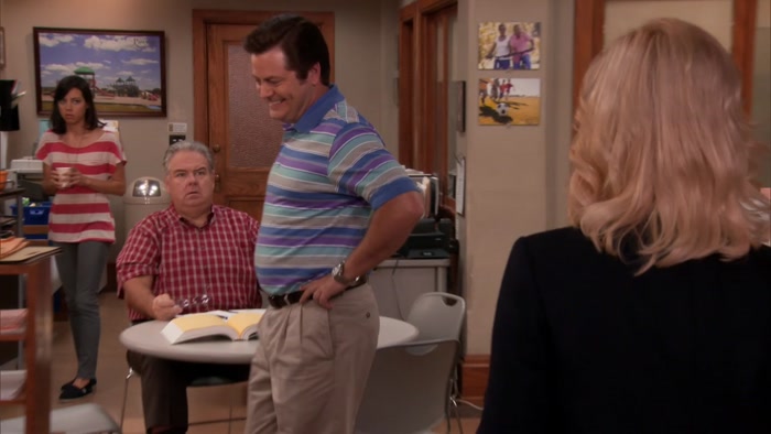 LESLIE, YOU GOOFBALL.  