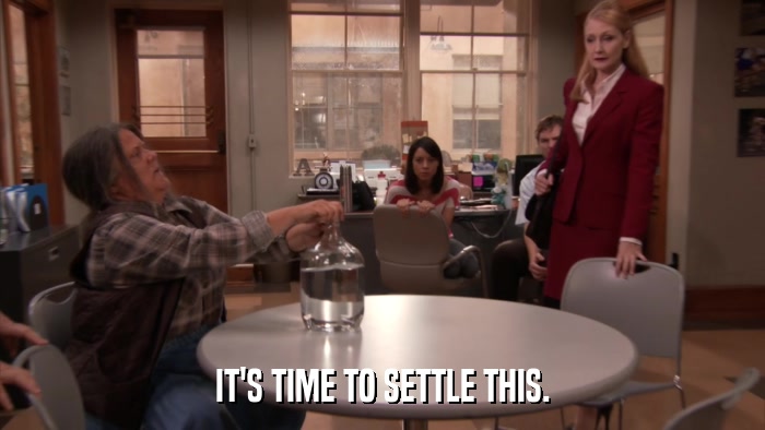 IT'S TIME TO SETTLE THIS.  