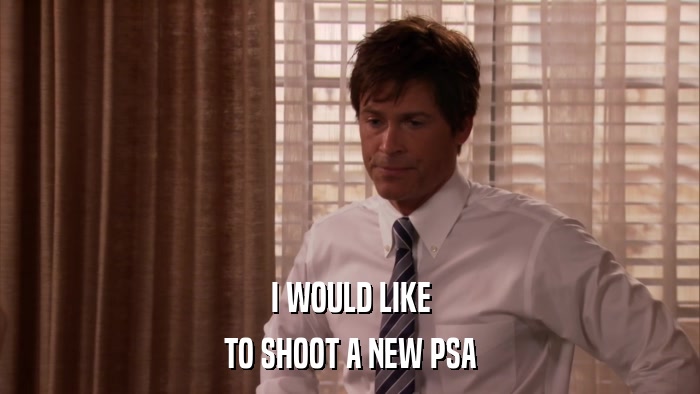 I WOULD LIKE TO SHOOT A NEW PSA 