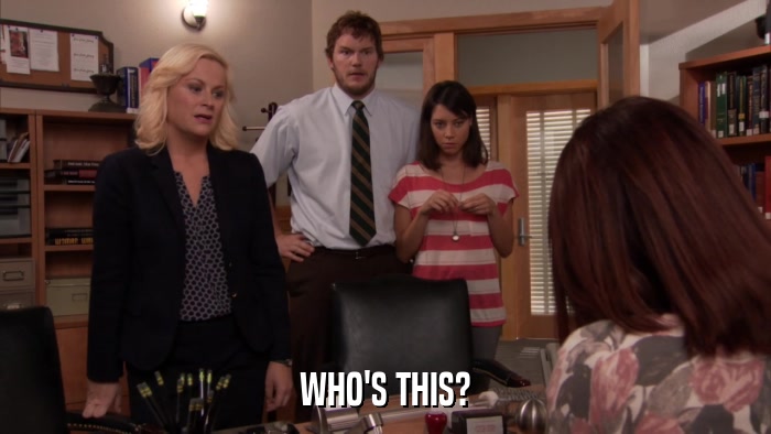WHO'S THIS?  