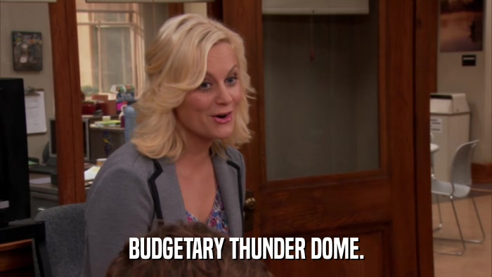 BUDGETARY THUNDER DOME.  