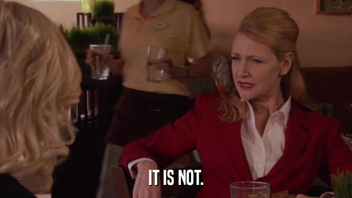 IT IS NOT.  