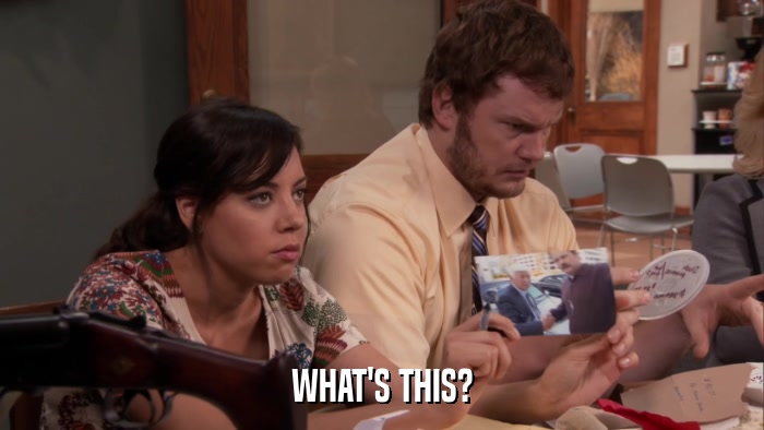 WHAT'S THIS?  
