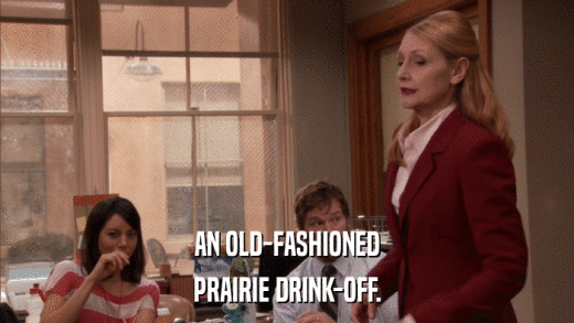 AN OLD-FASHIONED PRAIRIE DRINK-OFF. 