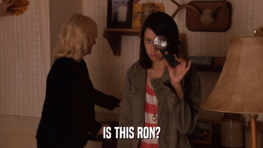 IS THIS RON?  